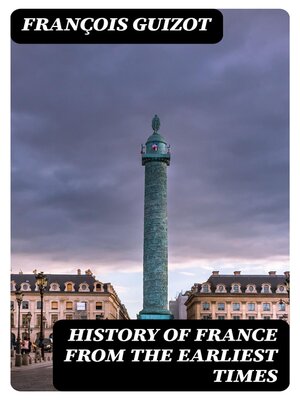 cover image of History of France from the Earliest Times